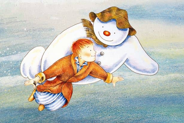 The Snowman is being screened in Manchester with a live orchestra. Photo: The Snowman/Raymond Briggs 