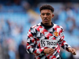 Erik ten Hag has confirmed Jadon Sancho will not return for the clash with Wolves. Credit: Getty.