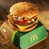 The double McPlant burger is set to launch in McDonald’s stores on January 4 2023.