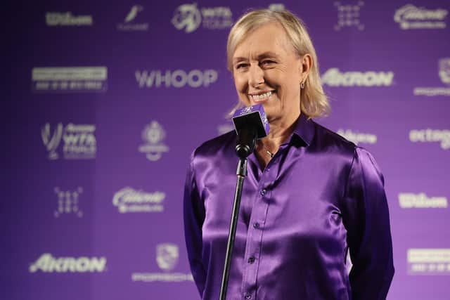 Martina Navratilova has been diagnosed with cancer. (Getty Images)