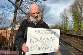 Kevin Greenan at Mills Hill train station in Middleton. Photo: Sarah Gayton