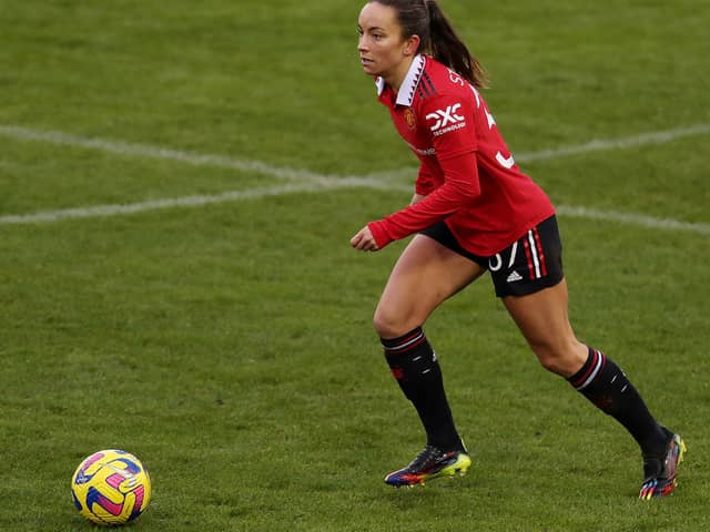 Lucy Staniforth is being targeted by two WSL clubs. (Photo by Charlotte Tattersall - MUFC/Manchester United via Getty Images)