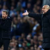Pep Guardiola has encouraged Chelsea to stick with Graham Potter. Credit: Getty.