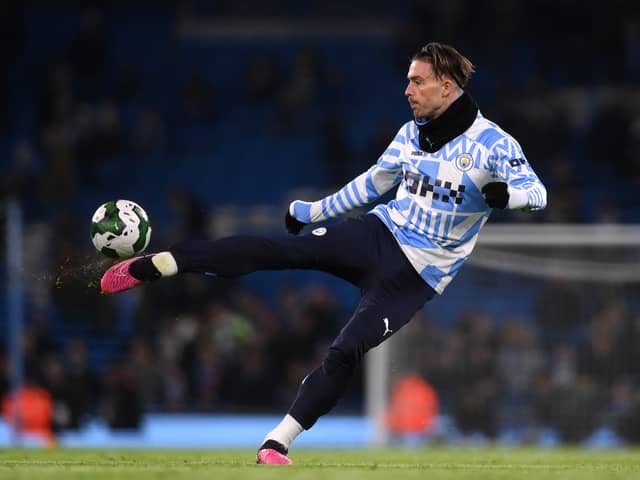 Jack Grealish is a doubt for Wednesday’s Carabao Cup clash. Credit: Getty.