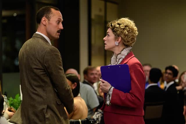 Basil and Sybil Fawlty entertain guests at the Faulty Towers Dining Experience, which is coming to Manchester this February. Credit: Jane Hobson