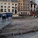 Parts of Piccadilly Gardens were fenced off after turning into a mudbath earlier this year. Photo: William Connolly