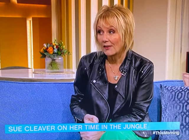 Sue Cleaver unveils new look (ITV/This Morning)