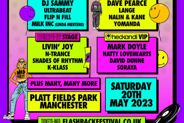 Flashback Festival 2023 line-up. 