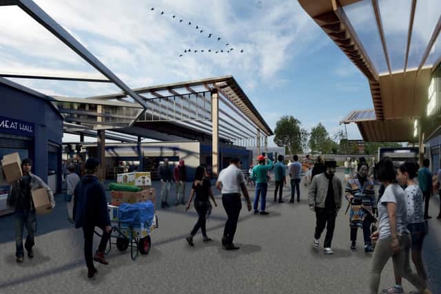 A CGI of how the new look Bury Market could look after a revamp Courtesy: Bury Council