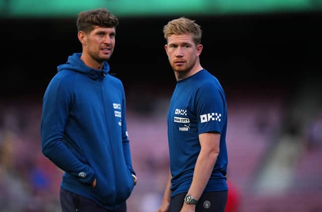 <p>The latest from Manchester City training. Credit: Getty.</p>