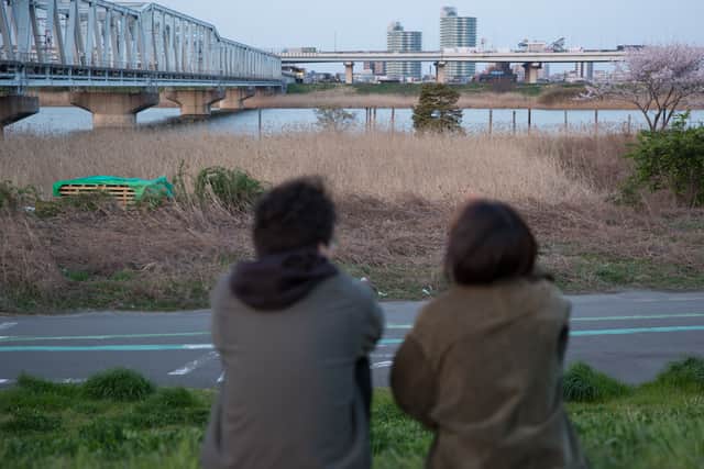 A still image from Vulnerable Histories (A Road Movie) by Koki Tanaka, which is part of the reopening exhibition at esea contemporary. Photo credit: Koki Tanaka