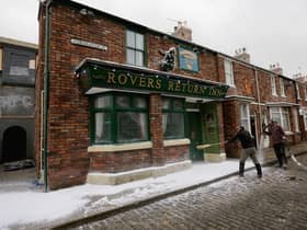 The famous Corrie cobbles Credit: Getty
