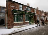 The famous Corrie cobbles Credit: Getty