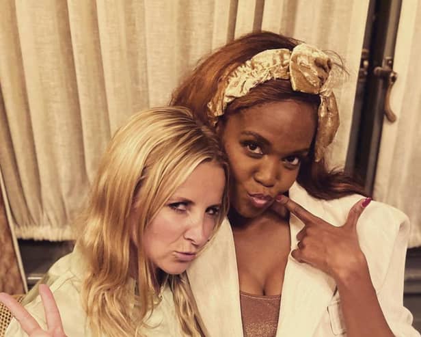 Carley Stenson and Oti Mabuse have a good friendship after Oti danced with Carley’s husband Danny on Strictly Come Dancing (@dannymaconline - Instagram)