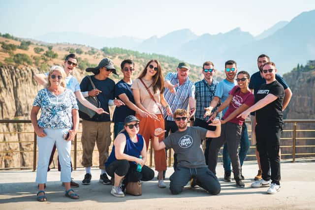 A Lupine Travel tour group in Kurdish Iraq. Credit: Lupine Travel