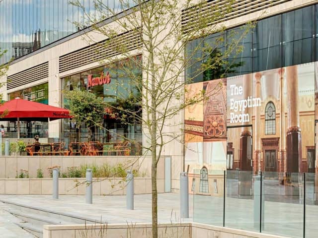 Plans for a food hall in Oldham Town Hall. Photo: Oldham council/BDP