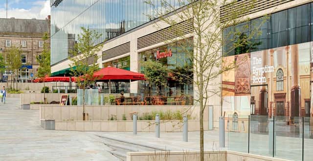 Plans for a food hall in Oldham Town Hall. Photo: Oldham council/BDP