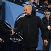 Mikel Arteta and Pep Guardiola are already thinking about Arsenal vs Manchester City next month. Credit: Getty. 