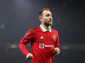 Christian Eriksen was replaced with an ankle injury as Manchester United beat Reading 3-1 in the FA Cup. Credit: Getty.