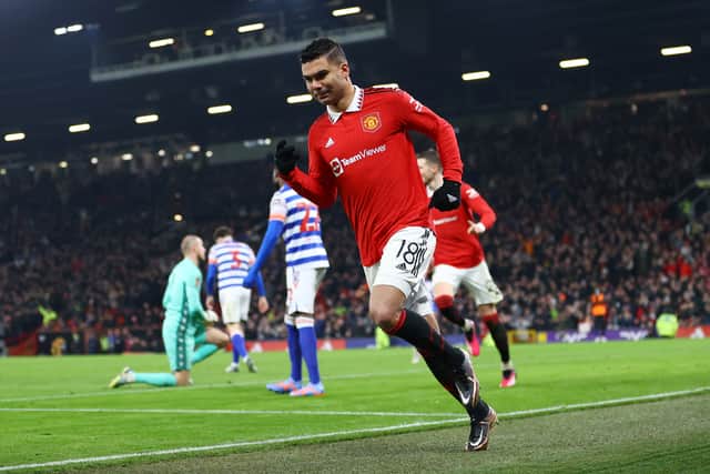 Casemiro scored two as Manchester United beat Reading on Saturday. Credit: Getty.
