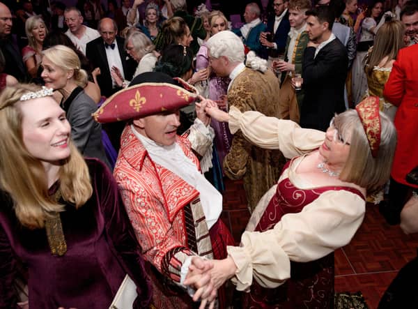 Maggie’s Costume Ball is a lavish affair which will delight fans of hit Netflix drama Bridgerton. Photo: Mick Cookson Photography