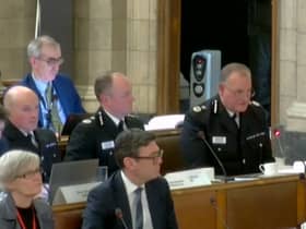 GMP chief constable Stephen Watson at the Police, Fire and Crime Panel on January 26, 2023. Credit: GMCA