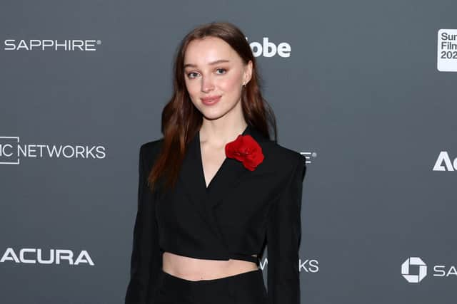  Phoebe Dynevor attends the 2023 Sundance Film Festival "Fair Play" Premiere at Library Center Theatre on January 20, 2023 in Park City, Utah. (Photo by Monica Schipper/Getty Images)