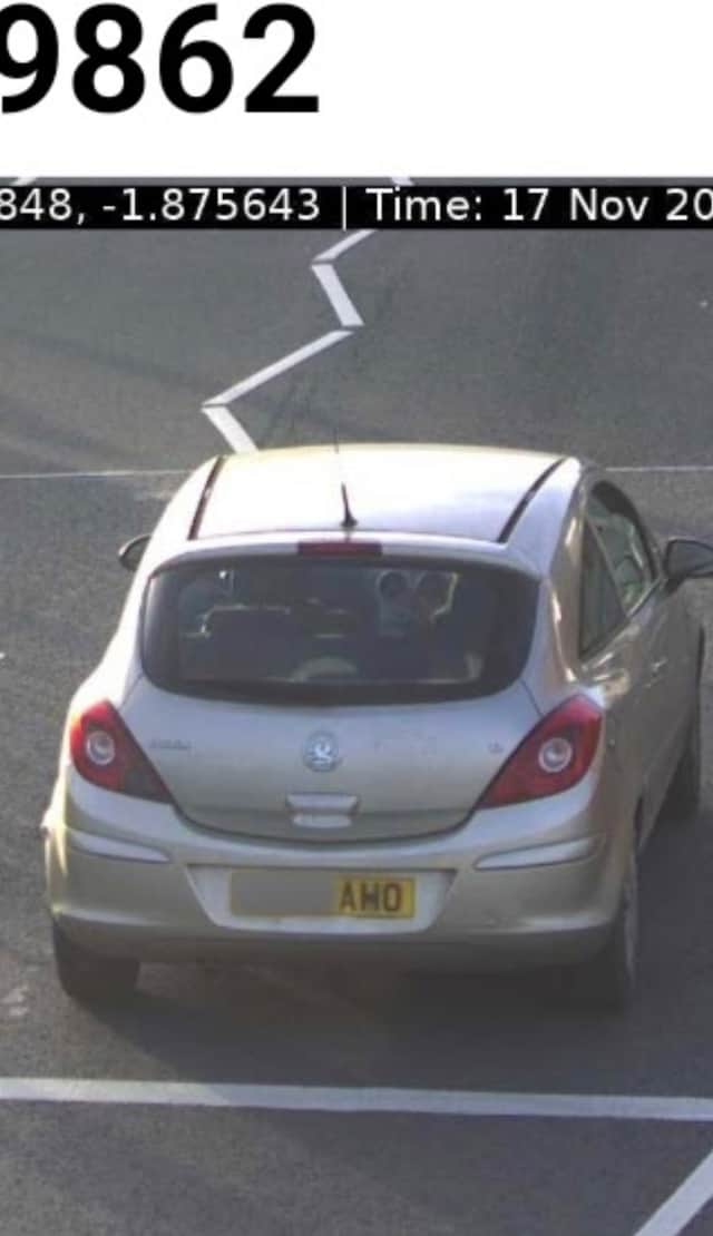 The photo evidence sent to Steven Ward - showing a car which is not his Credit: via SWNS