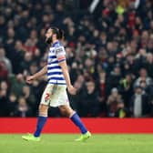 Andy Carroll was sent off when Manchester United played Reading. Credit: Getty.