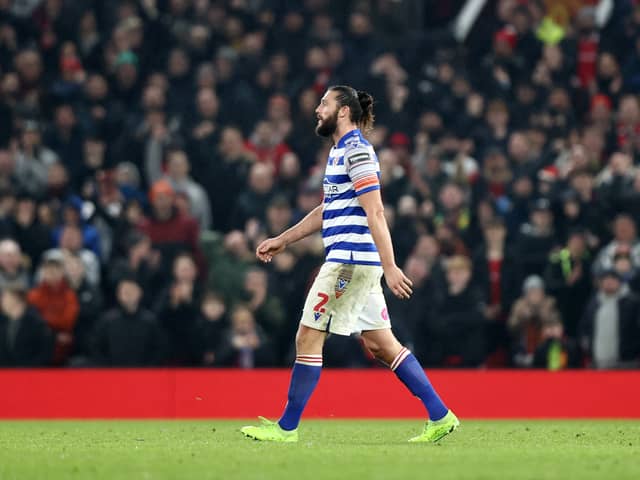 Andy Carroll was sent off when Manchester United played Reading. Credit: Getty.