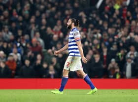 Andy Carroll was sent off when Manchester United played Reading. Credit: Getty.