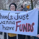 Teachers on strike in Manchester 