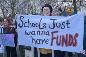 Teachers on strike in Manchester 