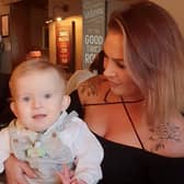 Ashleigh Bamber and Rowan-George Woodruff Credit: SWNS