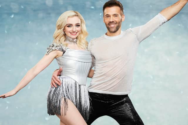 Mollie Gallagher’s Dancing on Ice partner Sylvain Longchambon was rushed to hospital last week following a nasty accident