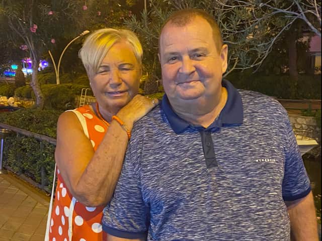 Mark Dixon and his wife Brenda. Credit: Nicola Jackson