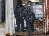 The drug raid in Royton, Oldham Credit: GMP