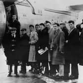Johnny was part of the Busby Babes, with some of his team mates and Man Utd staff seen here boarding the ill-fated flight Credit: AFP via Getty Images