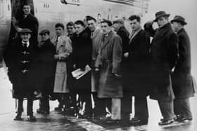 Johnny was part of the Busby Babes, with some of his team mates and Man Utd staff seen here boarding the ill-fated flight Credit: AFP via Getty Images
