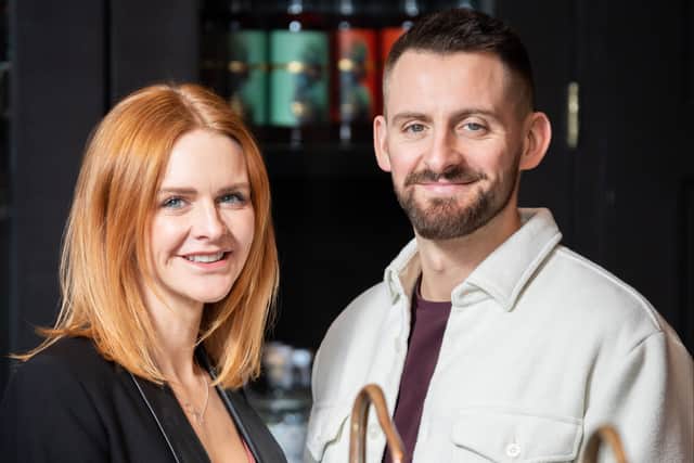 Jen and Seb Heeley-Wiggins of The Spirit of Manchester Distillery. Photo: Darren Robinson Photography