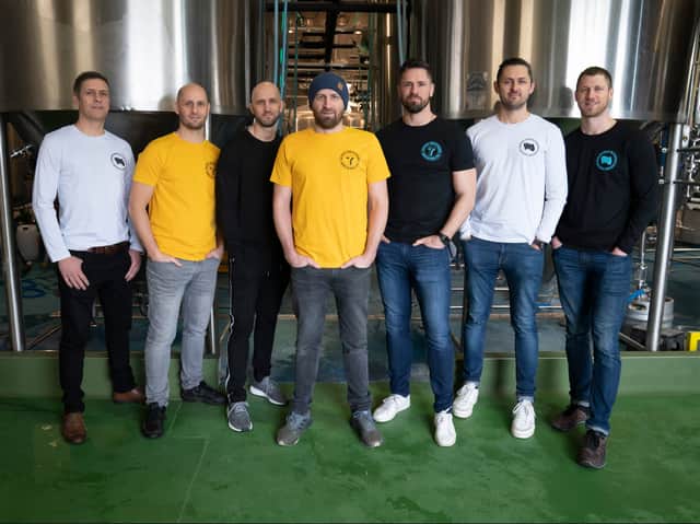 The seven McAvoy siblings behind Seven Bro7hers Brewery. Photo: Jon Super