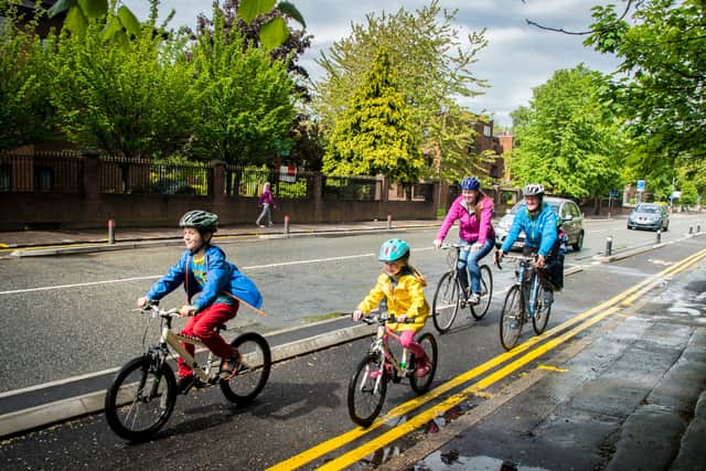 The active travel strategy aims to double the percentage of journeys made by cycling in five years. Photo: TfGM