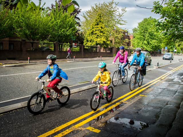 The active travel strategy aims to double the percentage of journeys made by cycling in five years. Photo: TfGM