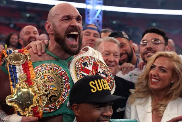 WBC World Heavyweight champion Tyson Fury. (Photo by Julian Finney/Getty Images)