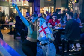 England fans enjoying the Six Nations at the Printworks: Credit: Printworks