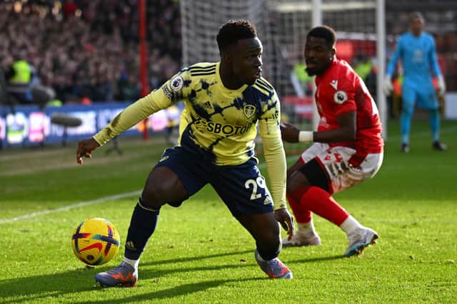 Wilfried Gnonto against Nottingham Forest ahead of his manager’s sacking