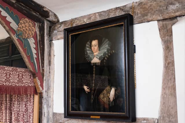 Lady in a Court Dress at Ordsall Hall