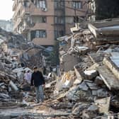 Collapsed buildings in Hatay, Turkey, after a 7.8 magnitude earthquake struck the region. Photo: Getty Images