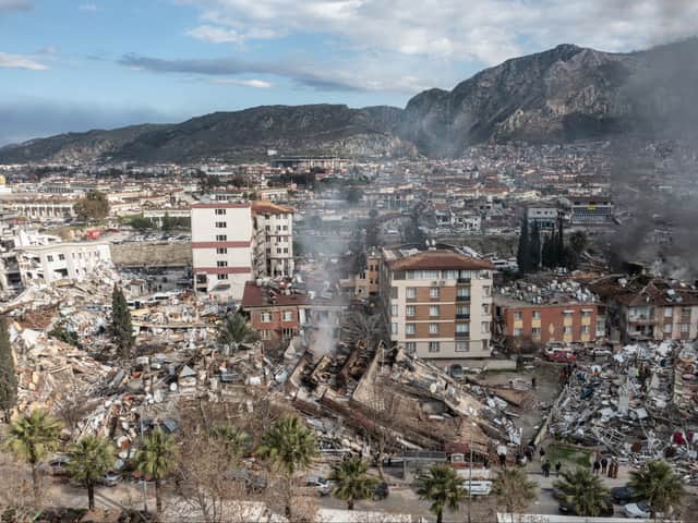 Destruction caused by the earthquake in Hatay, Turkey. Photo: Getty Images