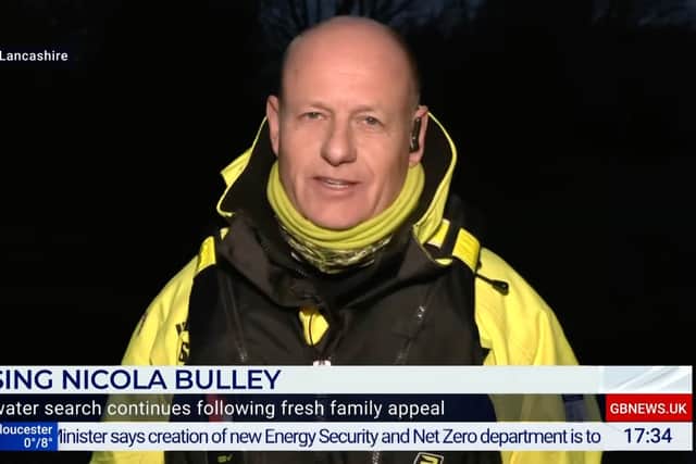 Peter Faulding who is assisting in the search for Nicola Bulley Credit: GB News